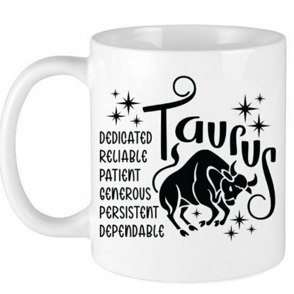 MugsBySandy Other - MugsBySandy, Coffee mug, ZODIAC Taurus 15 oz